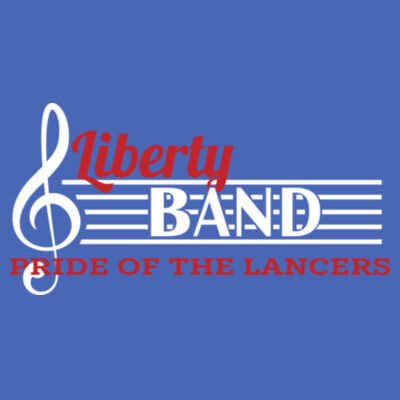Liberty Band Music Staff V-Neck Tee Design