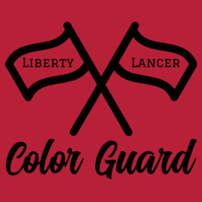 Color Guard Tee with Black Print Design