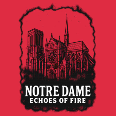 Notre Dame Echoes of Fire - Softstyle ® T Shirt Design