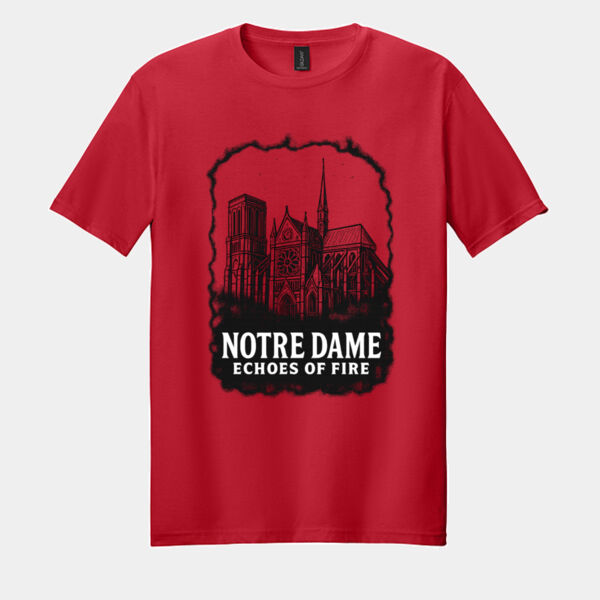 Notre Dame Echoes of Fire - Softstyle ® T Shirt Thumbnail