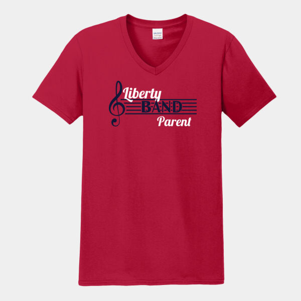 Band Parent - Softstyle ® V Neck T Shirt Thumbnail