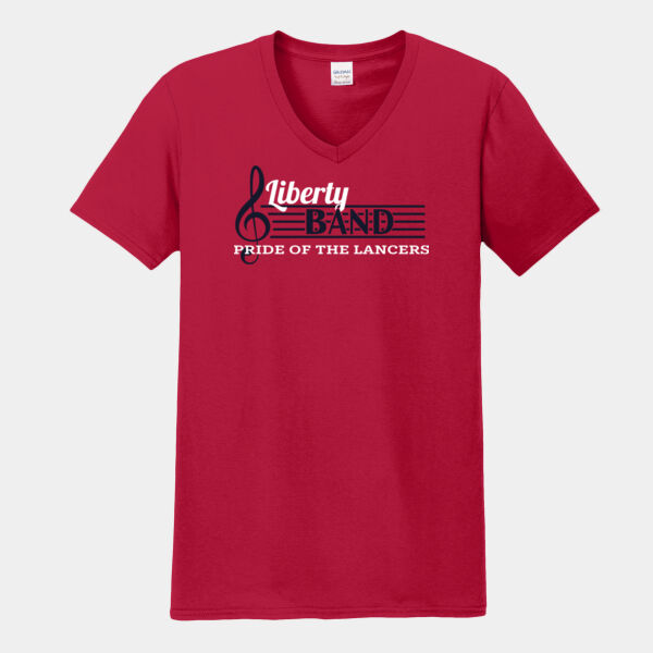 Liberty Band Music Staff V-Neck Tee Thumbnail